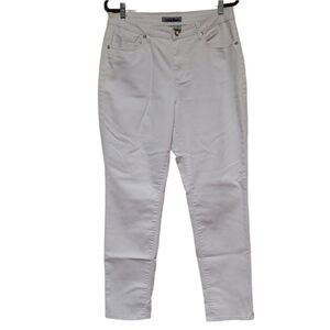 🌹Luxury Blues White Jeans Rhinestone Button and Studs sz 16